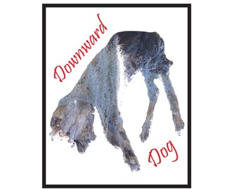 Downward Dog 8x10 digital print - Digital Download
