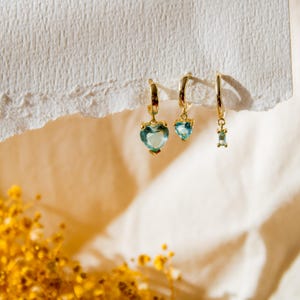 Gold Filled Heart Earrings: Dainty Minimalist Studs