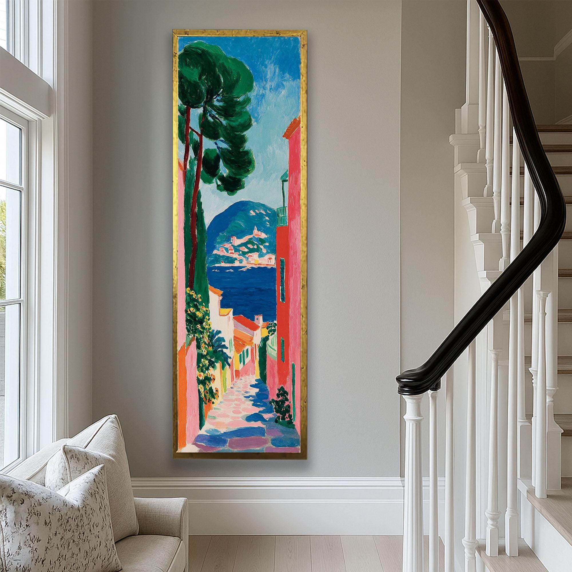 Henri Matisse Textured Canvas Wall Art : Mediterranean Tall Narrow