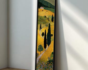 Paisaje de Gustav Klimt: Arte mural alto y estrecho: Obras de arte modernas de Klimt