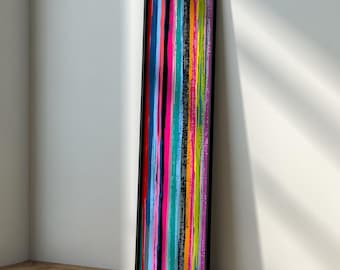 Abstract Wall Art : Long Narrow Vertical Wall Hanging