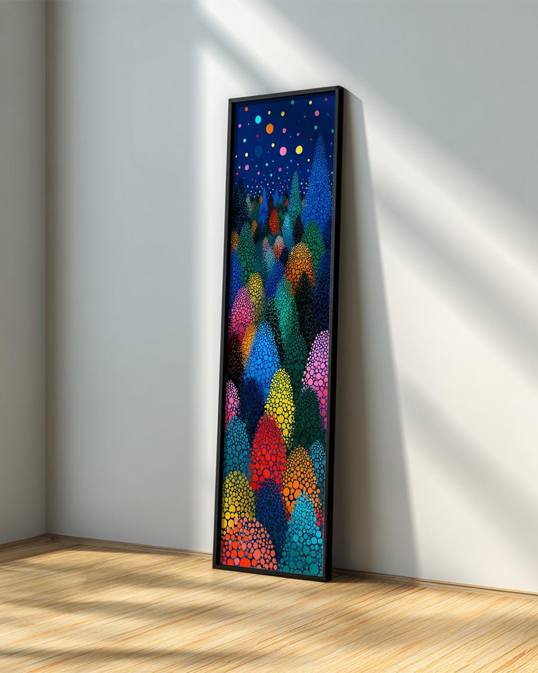 Long Narrow Yayoi Kusama Landscape Wall Art : Japandi Art Print