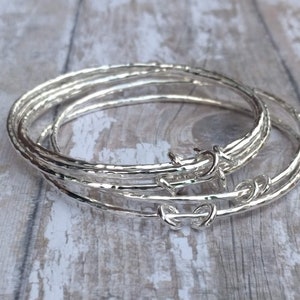 Solid Sterling Silver Stacking Bangles