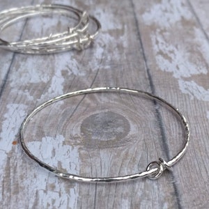 Solid Sterling Silver Stacking Bangles image 6