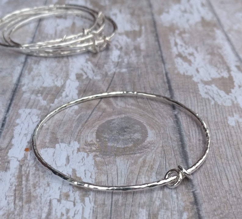 Solid Sterling Silver Stacking Bangles image 6