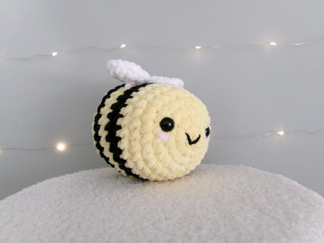 Chubby Bee Crochet Plush Handmade Amigurumi Stuffed Animal - Etsy