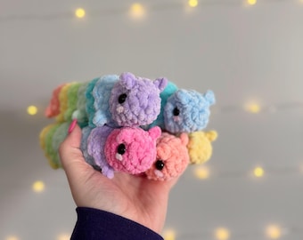 Fidget Caterpillar Crochet Plush Handmade Amigurumi Stuffed Animal Fidget Toy