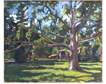 20x24 Tanglewood Landscape Painting - The Old Tree