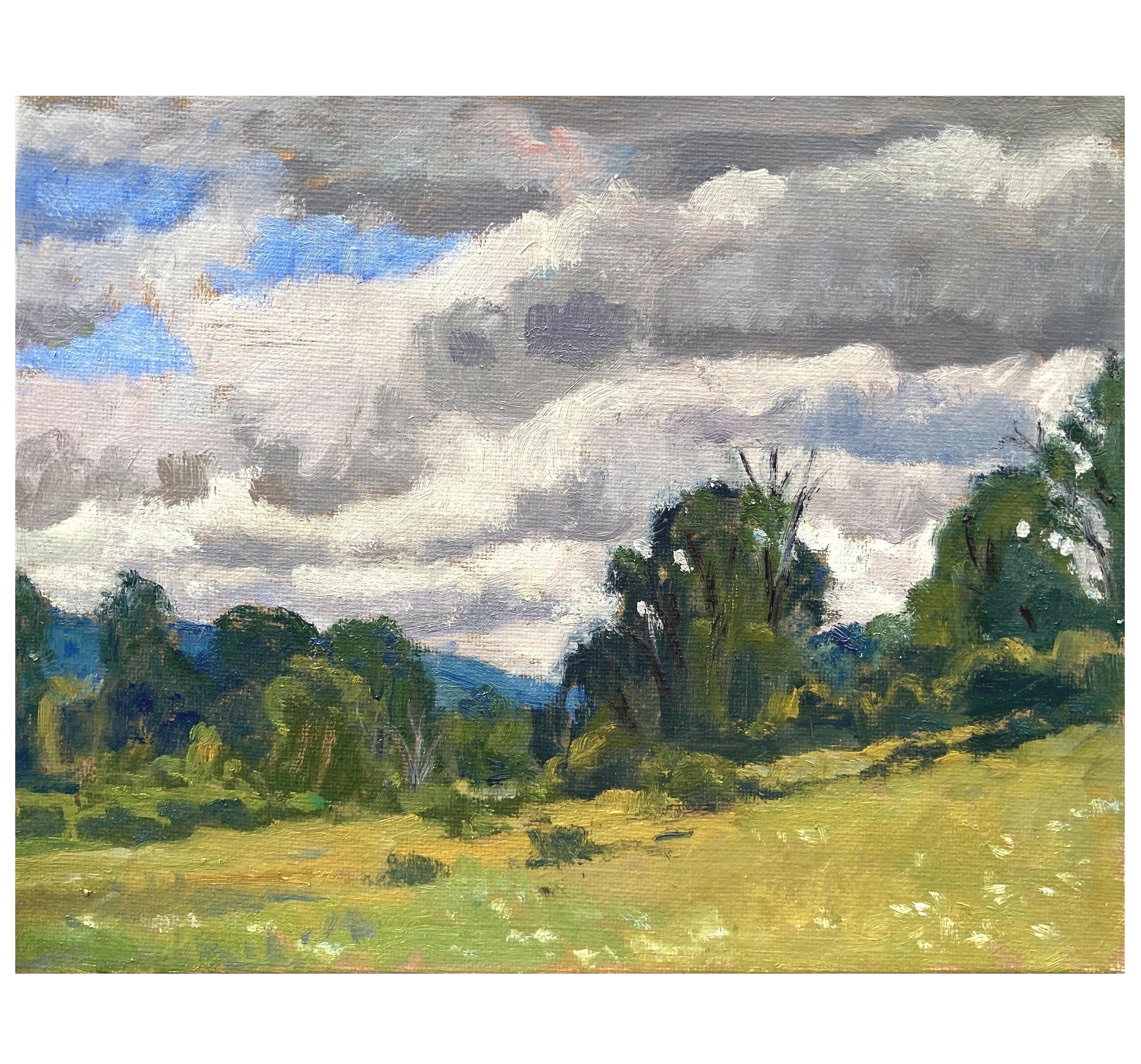 オリジナル風景画 - 夏の光/バークシャー - 8x10インチ、キャンバスに