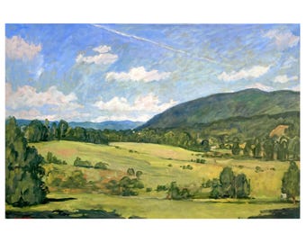 Large Oil Painting - Berkshires Summer- 24x36 Oil on Linen