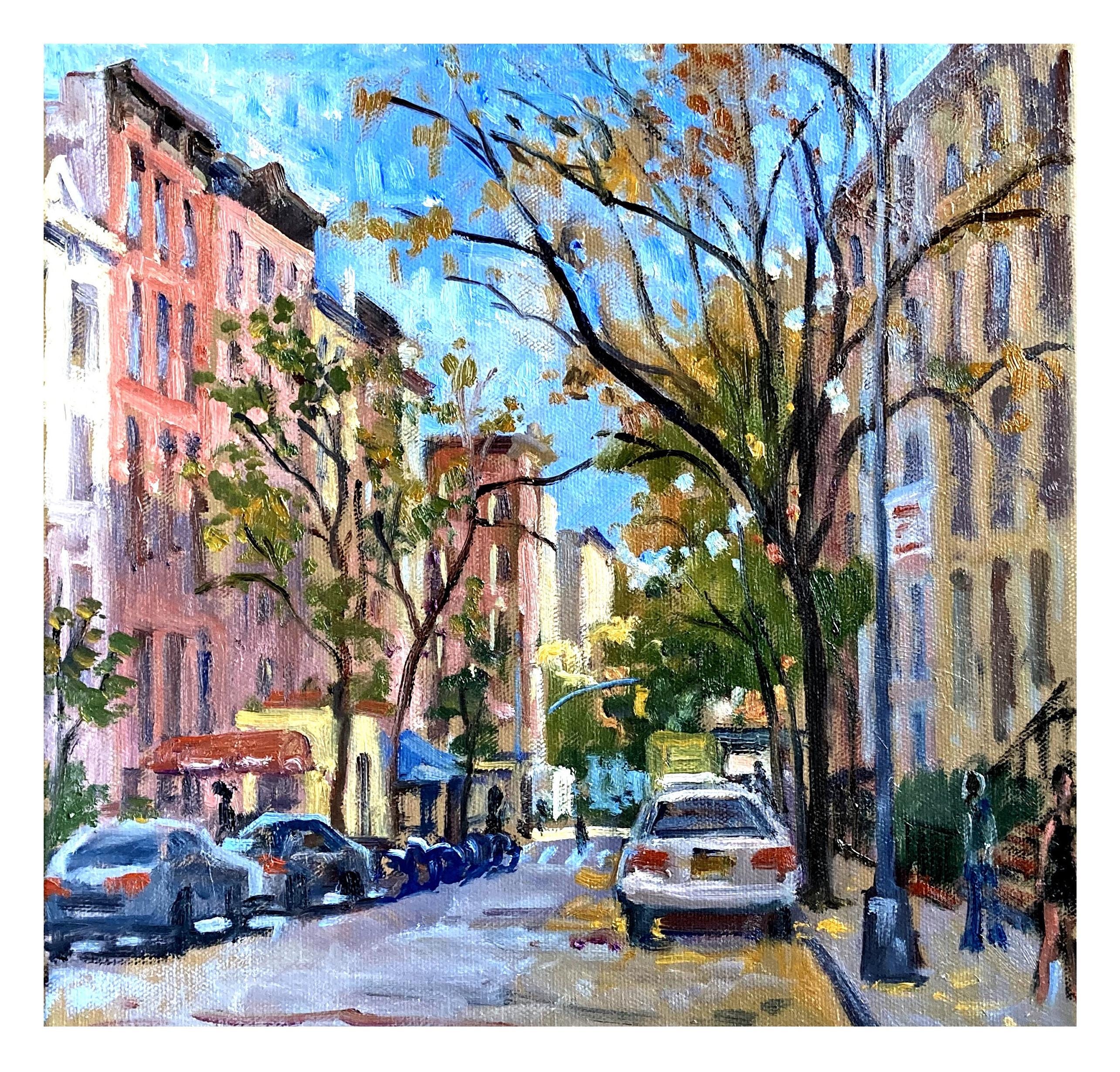 ニューヨークの街並みの絵画 -セント マークス プレイス/8 番街 ニューヨークの街並みの絵画 -セント マークス プレイス/8 番街