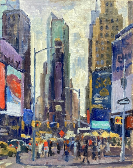 今年も話題の タイムズスクエア/ニューヨーク ニューヨークの街並みの絵画 - 芸術写真