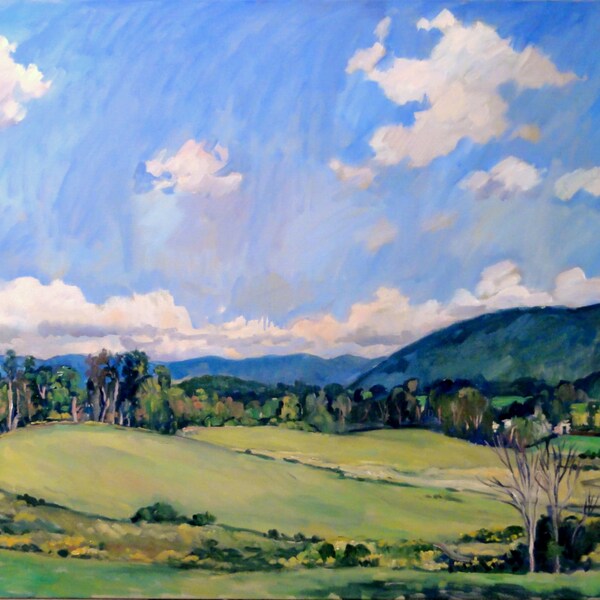 Summer Reverie, Very Large Landscape Painting, Original Oil on Canvas, 30x40 Impressionist Plein Air Fine Art, Signed Original Oil Painting
