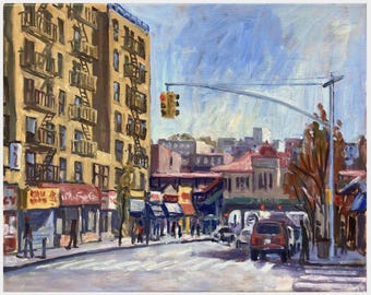 NYC Oil Painting - 231st St/The Bronx - Original 16x20 New York Cityscape