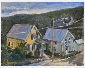 Oil Painting Landscape - Summer Nocturne - 11x14 Oil on Canvas