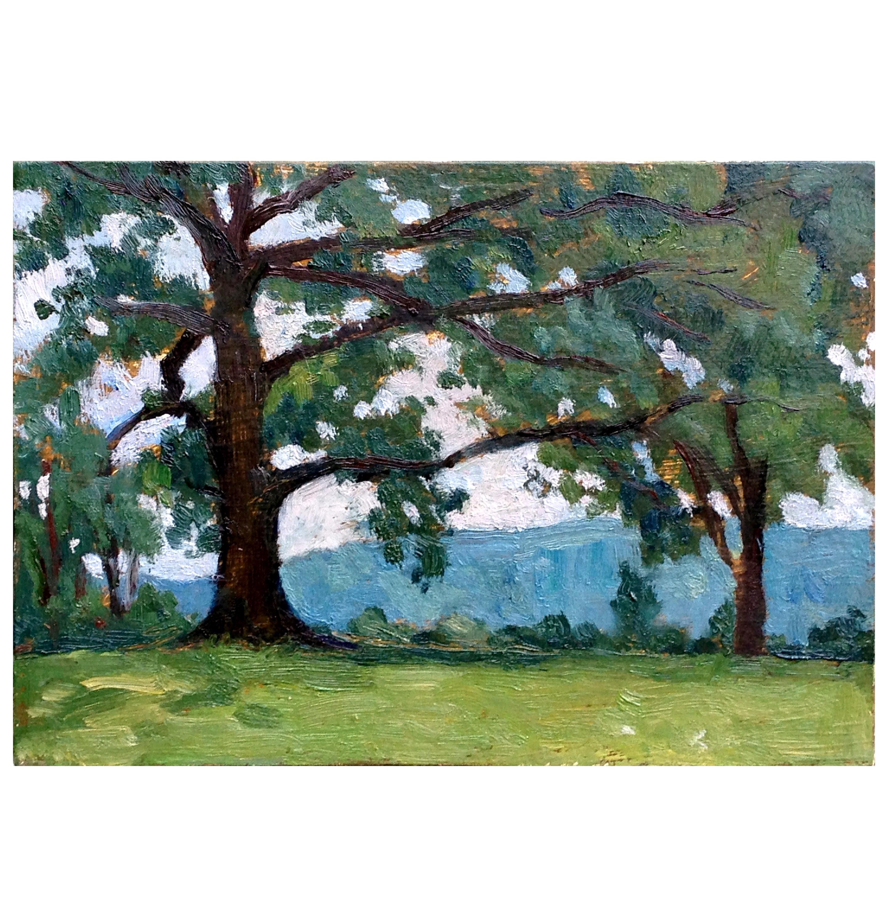 油絵 - タングルウッドより - 小さな印象派風景画 - Etsy 日本