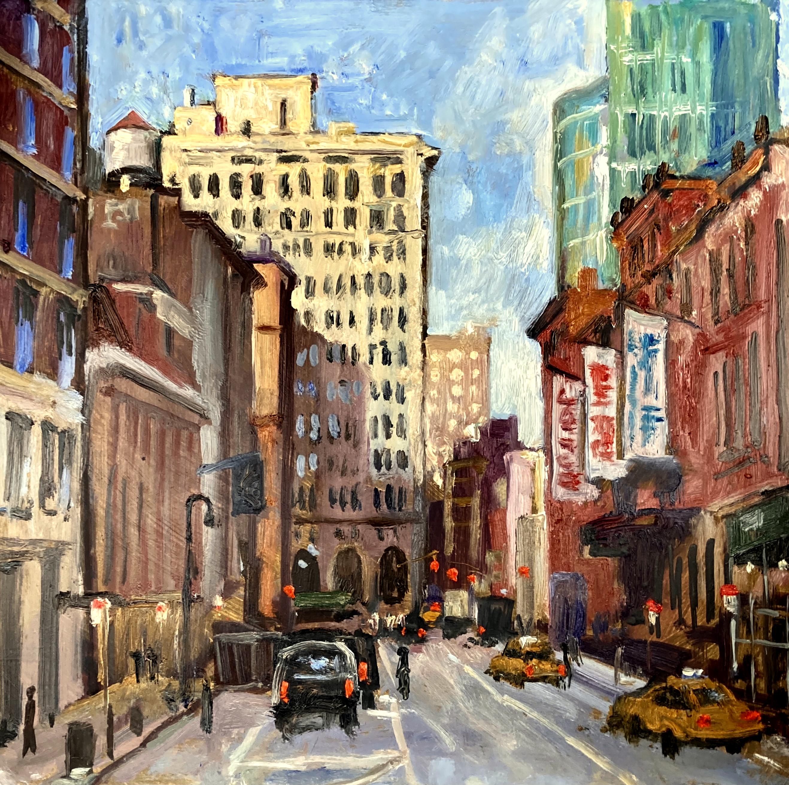 ニューヨークの街並みの絵画 - アップ・ラファイエット