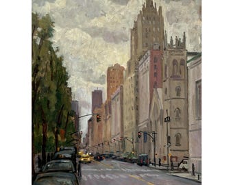18x24 Oil Painting Landscape - San Remo/Down Central Park West NYC