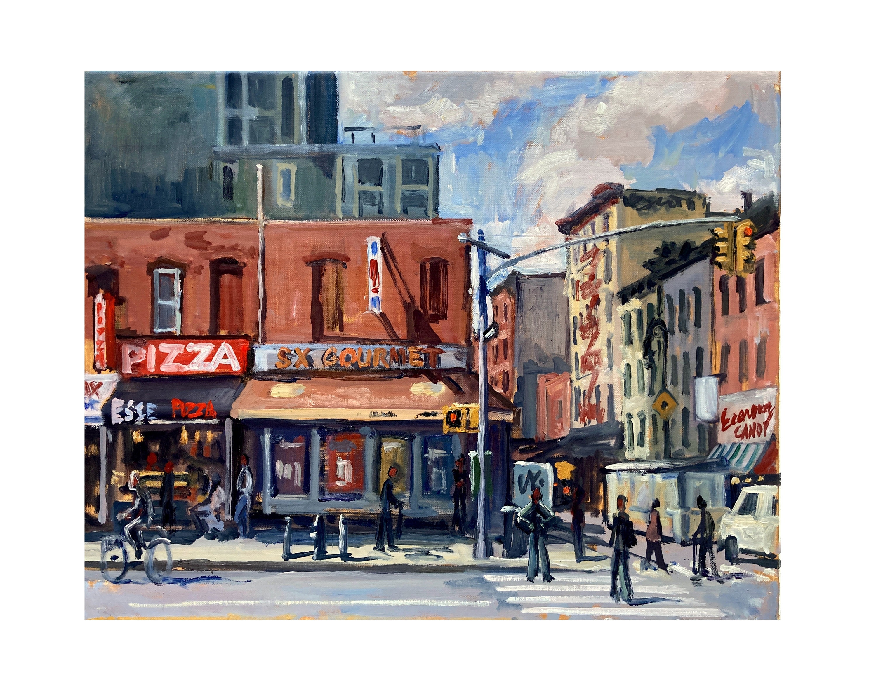 From Essex Street - 16x20 New York Cityscape Painting - Etsy Denmark