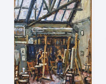 11x14 Original Oil Painting - Studio Light/Art Students League