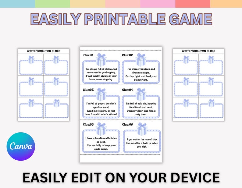 Adult Indoor and Outdoor Scavenger Hunt Game Printable, Scavenger ...