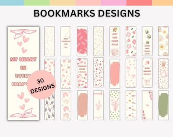 30 Bookmark DESIGNS Bundle, Bookmark PNG & PDF , Bookmark Quotes, Printable bookmark,  Download Bookmark Template svg, Retro book Reading.