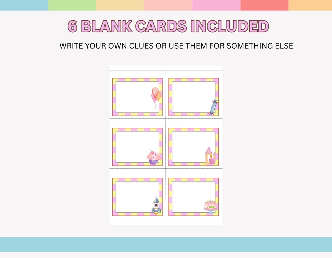 Birthday Scavenger Hunt for Kids, Editable Birthday Scavenger Hunt ...