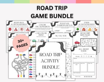 Paquete MEGA de actividades para viajes por carretera, divertido kit de actividades de verano para niños, paquete de juegos de viaje y excursión para niños, kit para viajes familiares por carretera.