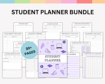 30+ Seite Ultimativer Schüler Digitaler Planer | Akademischer & College-Planer | GoodNotes Studie veranstalter | Schule-Produktivität-Toolkit.