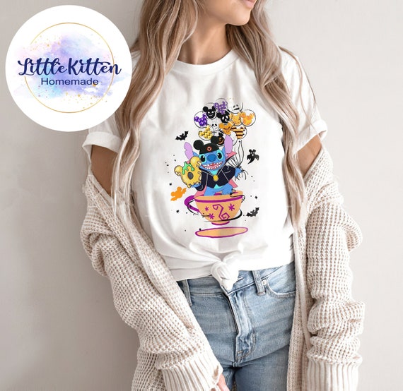 Disney Stitch Baloon Halloween Trick or Treat Candy Co,Disney Halloween Shirts, Disney Spooky Season, Halloween Mickey Shirt Il_570xn