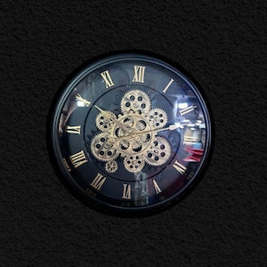 Matte Black Gold Wall Clock - Essentials