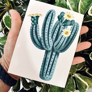 Pegatinas Saguaro Cactus Kiss-Cut - Colección Sonoran Desert - 3 tamaños