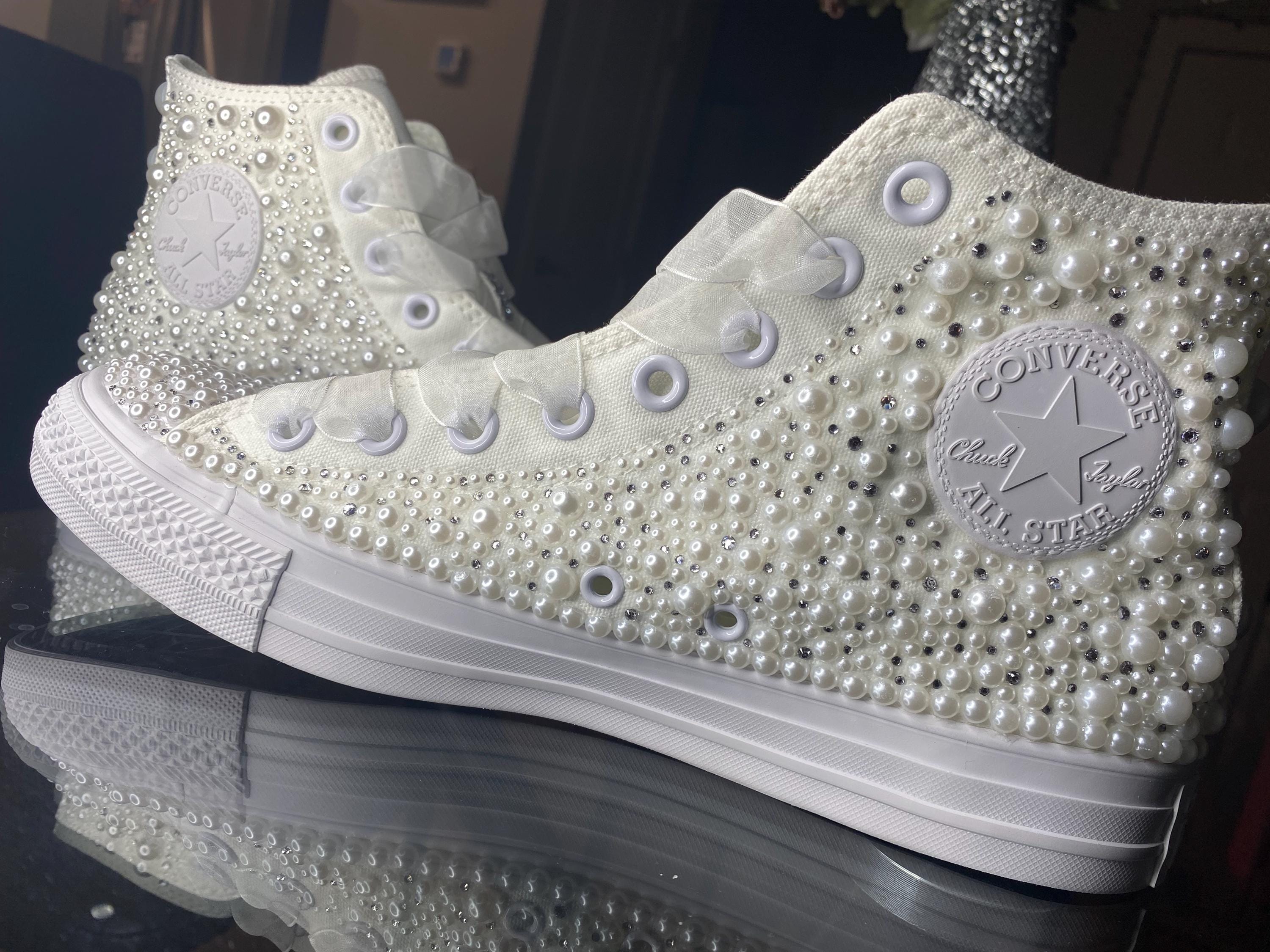 Chuck Taylor Diy Pearl Converse Converse Shoes Sneakers With - Main Image