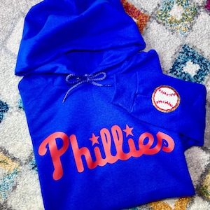 Phillies Hoodie. Baseball sweatshirt.  MLB gear.