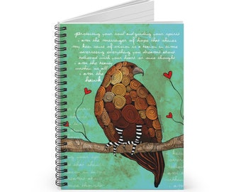 hawk journal, hawk art, hawk painting, hawk print, wildlife art, hawk book, hawk lover, hawk spirit animal, nature print, hawk decor, hawk