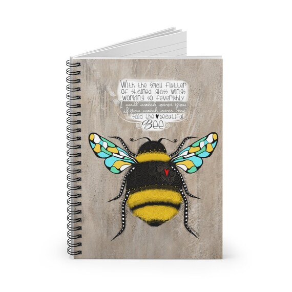 Bee Journal Bee Keeper Bee Notebook Bee Diary Journal With Etsy