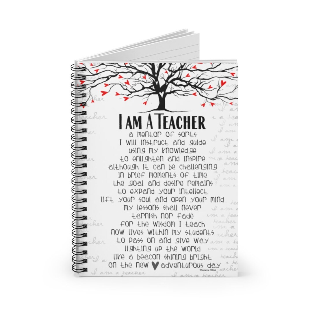 Teacher Diary Teacher Notebook Teacher Blank Book Gift For Etsy
