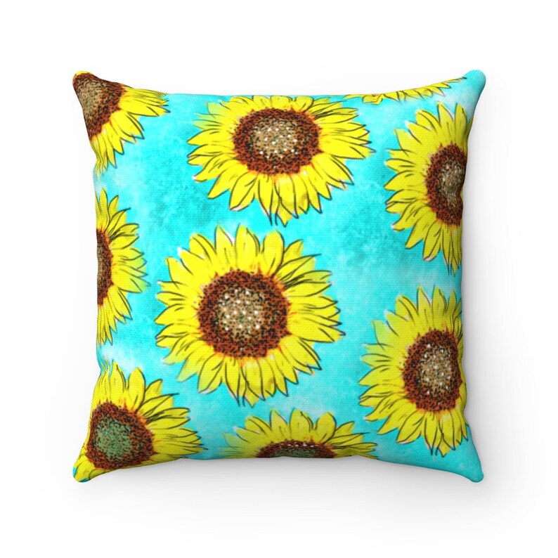 Sunflower Pillow Summer Pillow Sunflower Theme I Love Etsy