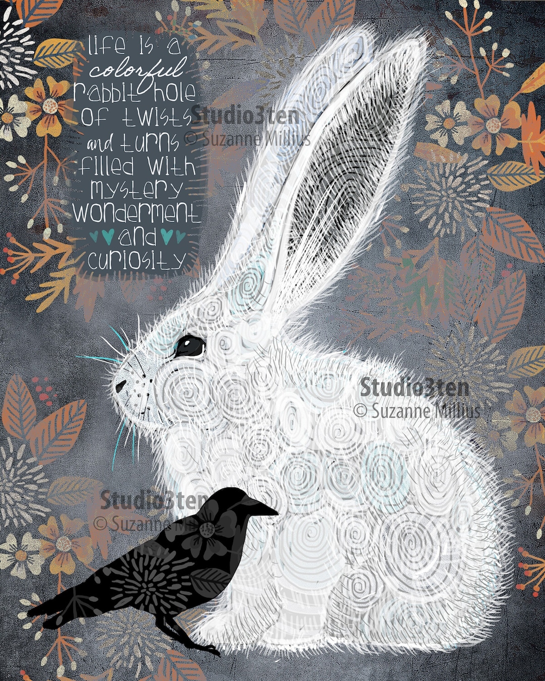 Alice in Wonderland, Rabbit Hole, Mad Hatter, Rabbit Art, Rabbit