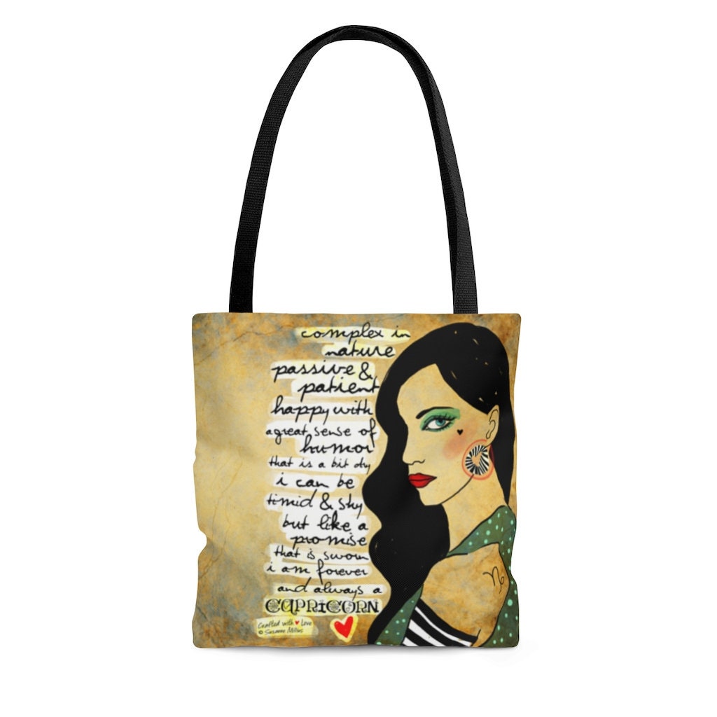 Capricorn Tote Bag Zodiac Astrology Bag
