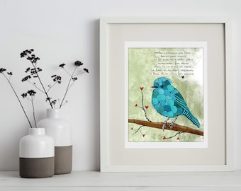 1970 I Wish You Bluebirds Gift Book - Etsy