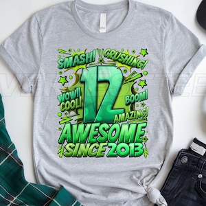 12th Birthday Boy Gifts, 12th Birthday Shirt for Boys, 12 year old birthday boy gift, 12 birthday shirt gifts boys, 12th Birthday Boy Shirt