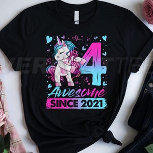 4th Birthday Girl Gifts, 4th Birthday Shirt for Girls, 4 year old birthday girl gift, 4 birthday shirt gifts girls, 4th Birthday Girl Shirt