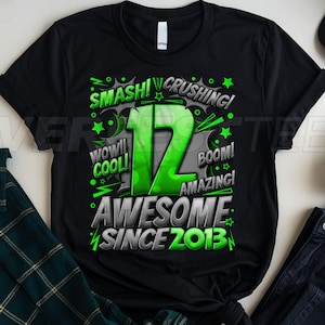 12th Birthday Boy Gifts, 12th Birthday Shirt for Boys, 12 year old birthday boy gift, 12 birthday shirt gifts boys, 12th Birthday Boy Shirt