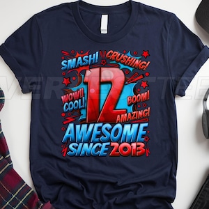 12th Birthday Boy Gifts, 12th Birthday Shirt for Boys, 12 year old birthday boy gift, 12 birthday shirt gifts boys, 12th Birthday Boy Shirt