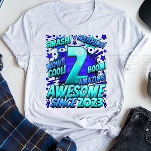 2nd Birthday Boy Gifts, 2nd Birthday Shirt for Boys, 2 year old birthday boy gift, 2 birthday shirt gifts for boys, 2nd Birthday Boy Shirt