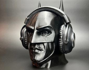 Soporte para auriculares de cómic, decoración de cómic impresa en 3D, decoración para sala de juegos, regalo para gamer, regalo para él, regalo para papá, regalo de Navidad único para papá