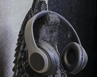 Dragon Headphone Holder | Godzilla Head Headset Stand l Game Room Decor |  Boyfriend Gift Idea l Gift for Gamer - Dad Gift - Gift for Him