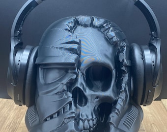 Space Trooper Schädel 3D gedrucktes Dekor - Kopfhörer Halter - Kopfhörer Halter - Geschenk für Ihn - Geschenk für Papa - Gamer Geschenk