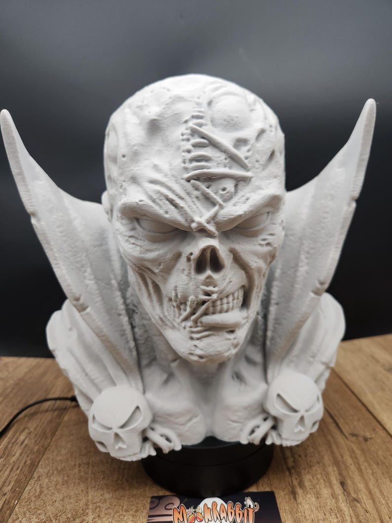 Soporte para auriculares Comic Hell Spawn - Soporte para auriculares Devil Demon - Regalo para él - Regalo para papá - Regalo para gamers - Decoración para sala de juegos - Decoración de escritorio imagen 1